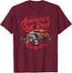 American Rat Rod Classic Custom, Vintage Rat Rod Car T-Shirt - T-Shirt | Maroon