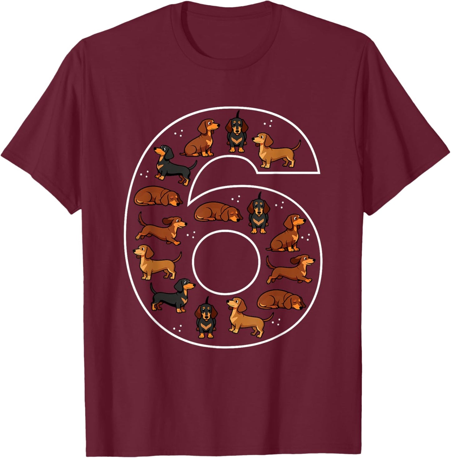 Wiener Dog T-Shirt - T-Shirt | Maroon