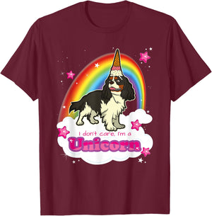 Cavalier King Charles Spaniel Dog T-Shirt - T-Shirt | Maroon