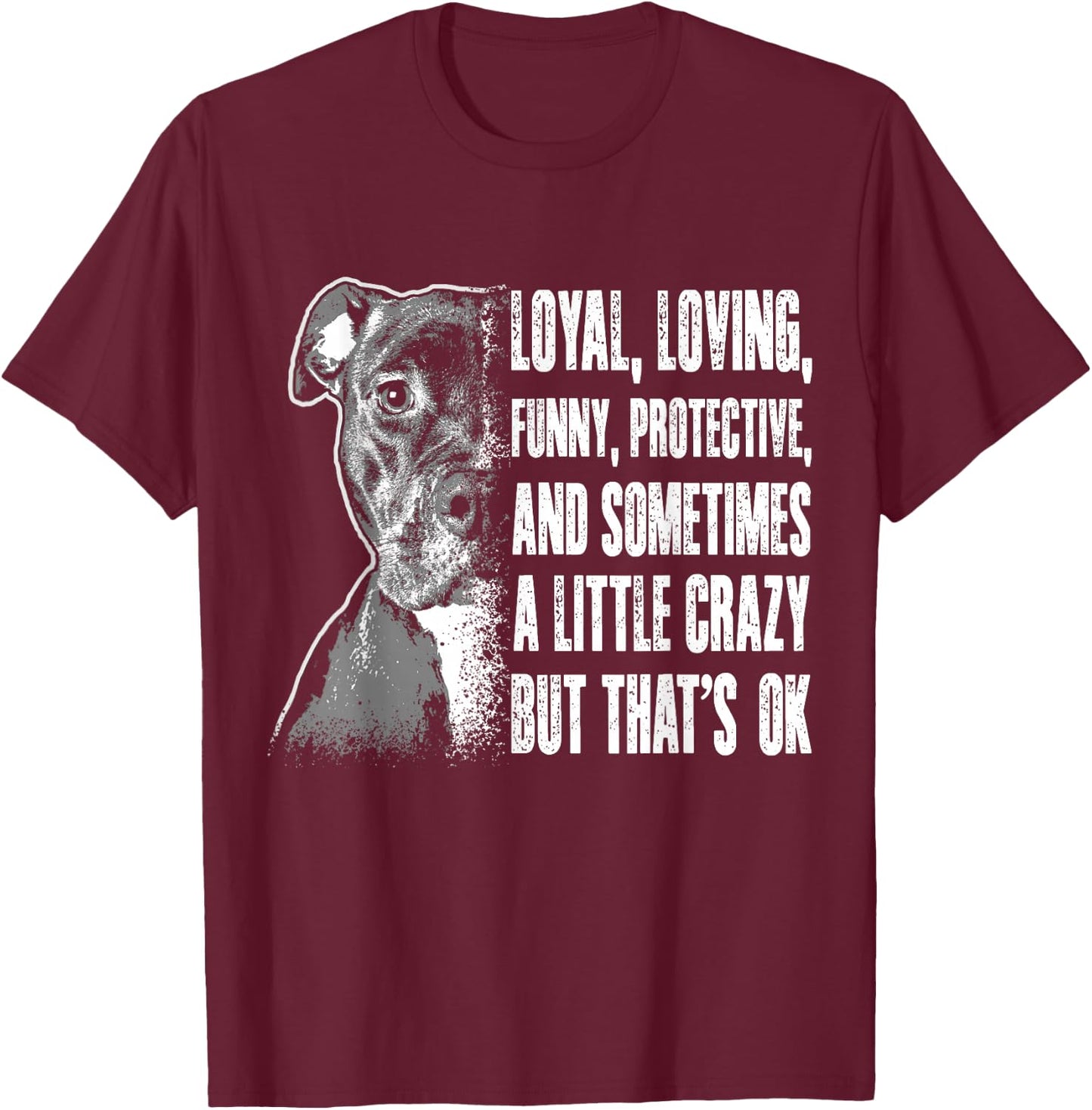 Pitbull Shirts Men Women Pitbull Rescue Shelter Dog Gift T-Shirt - T-Shirt | Maroon