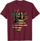 Whitetail Buck Deer Hunting 4th Of July USA American Flag Men T-Shirt - T-Shirt | Maroon