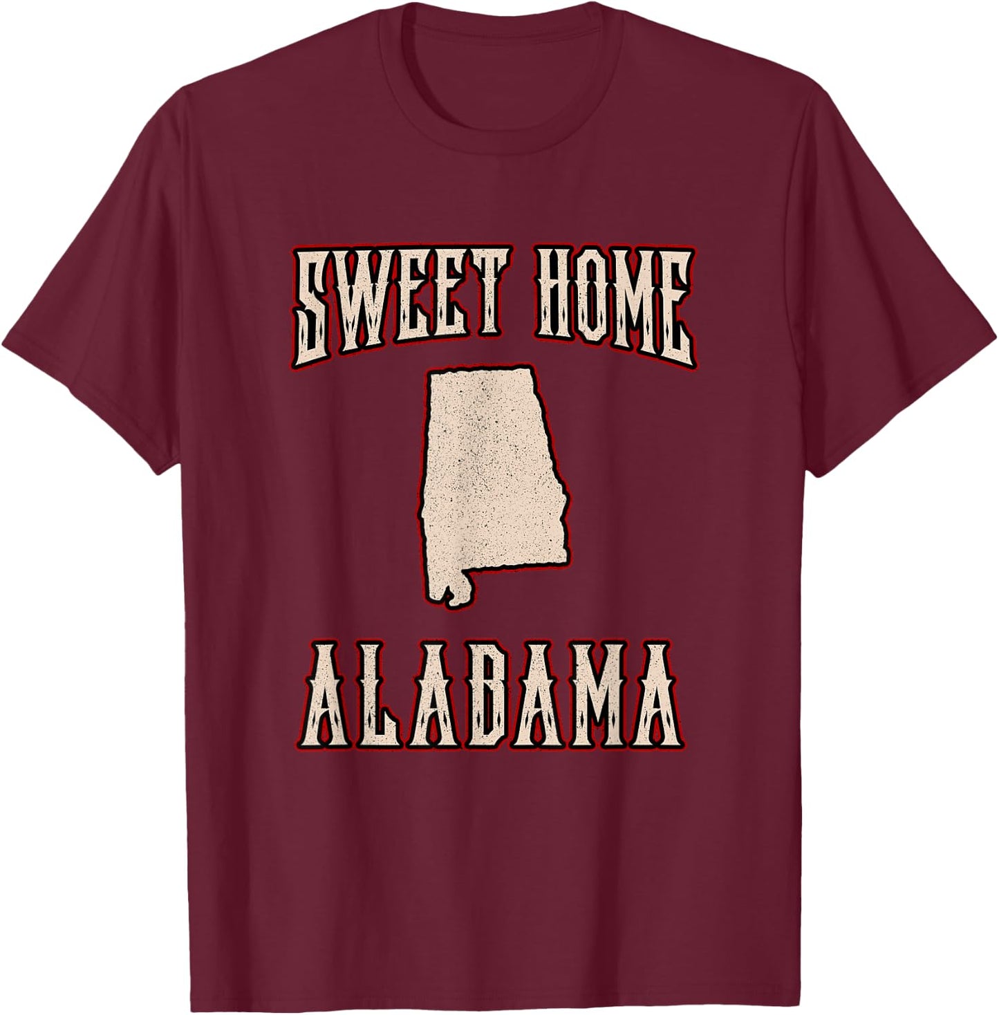 LyricLyfe - PREMIUM - SWEET HOME ALABAMA T-Shirt - T-Shirt | Maroon