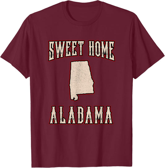 LyricLyfe - PREMIUM - SWEET HOME ALABAMA T-Shirt - T-Shirt | Maroon