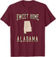 LyricLyfe - PREMIUM - SWEET HOME ALABAMA T-Shirt - T-Shirt | Maroon