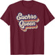 Euchre Queen Euchre Card Game Player Vintage Euchre T-Shirt - T-Shirt | Maroon