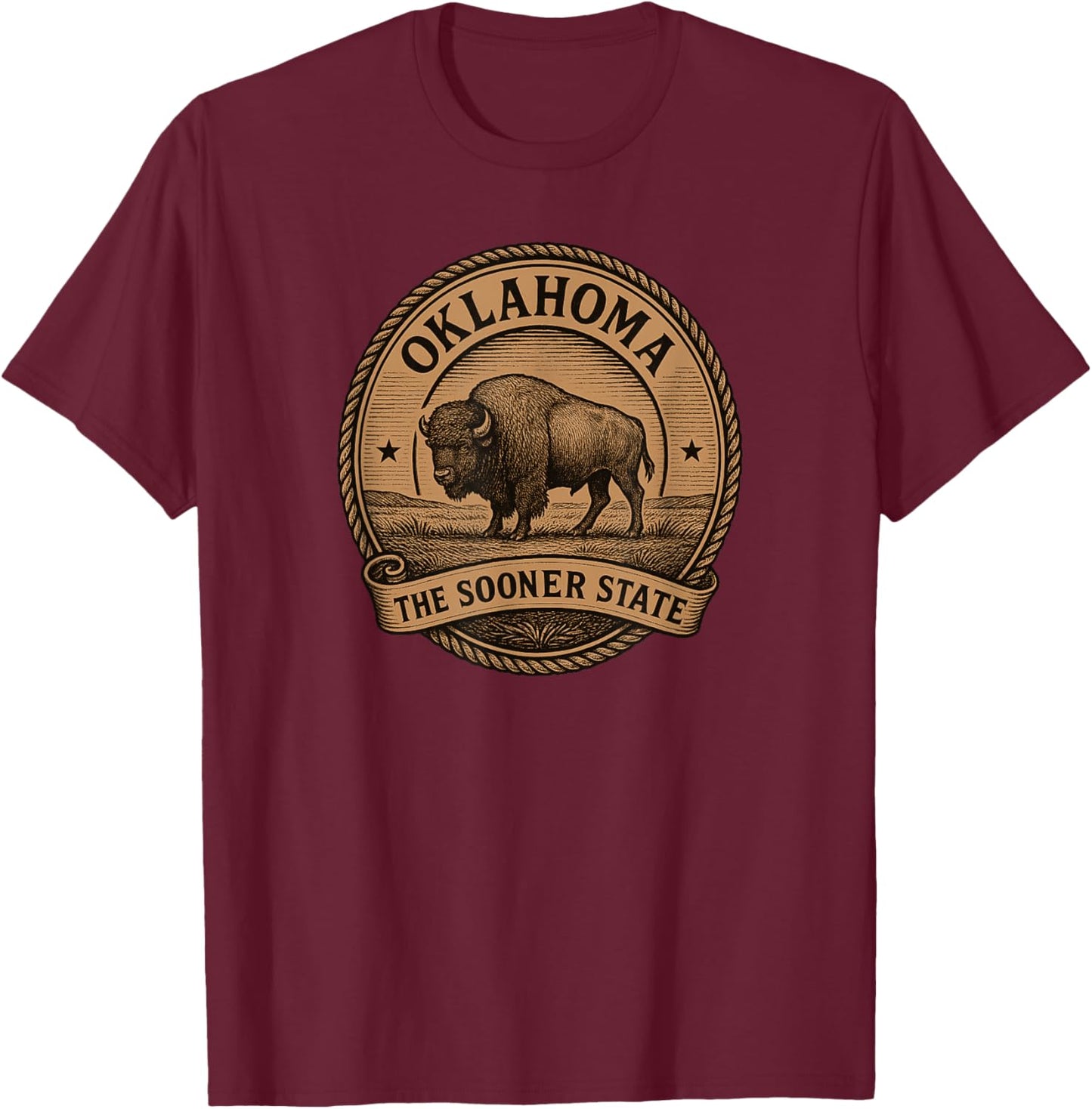 Oklahoma Bison T-Shirt - T-Shirt | Maroon