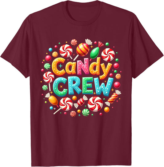 Candy Crew Decorations Sweetie Candy Squad T-Shirt - T-Shirt | Maroon