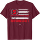 USA Flag Bat Bryson Stott Philadelphia Baseball MLBPA T-Shirt - T-Shirt | Maroon