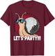 Snail Disco Lover - Party - Disco Ball T-Shirt - T-Shirt | Maroon