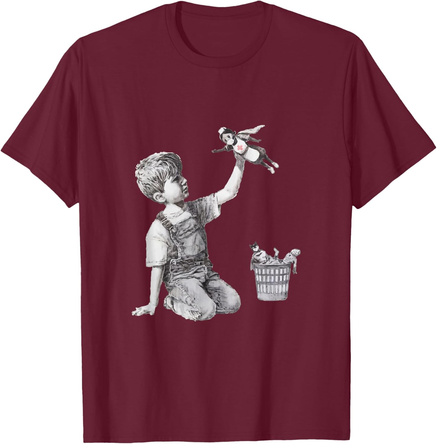 Superhero Nurse Health Workers T-Shirt - T-Shirt | Maroon