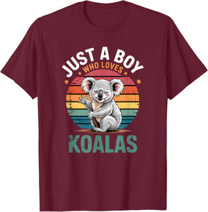 Boys Koala T-Shirt - T-Shirt | Maroon