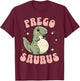 Funny Pregnant Mom Expecting Mama To Be Pregosaurus Cute Retro Mommy Dinosaur Pregnancy Announcement , Small, Black T-Shirt - T-Shirt | Maroon