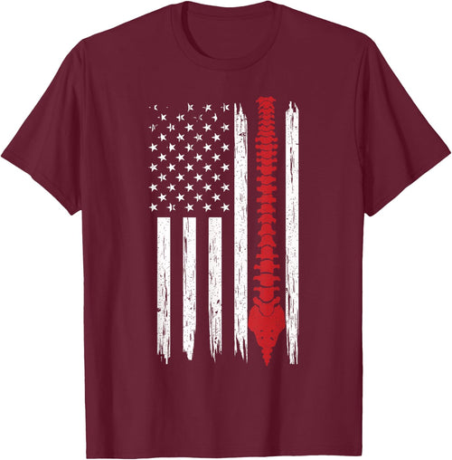 Patriotic Chiropractic American Flag Spinal Cord Ideas