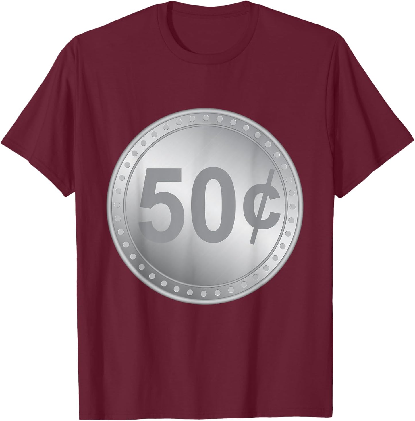 Gumball Machine 50 Cents Couples DIY Halloween Costume Shirt T-Shirt - T-Shirt | Maroon