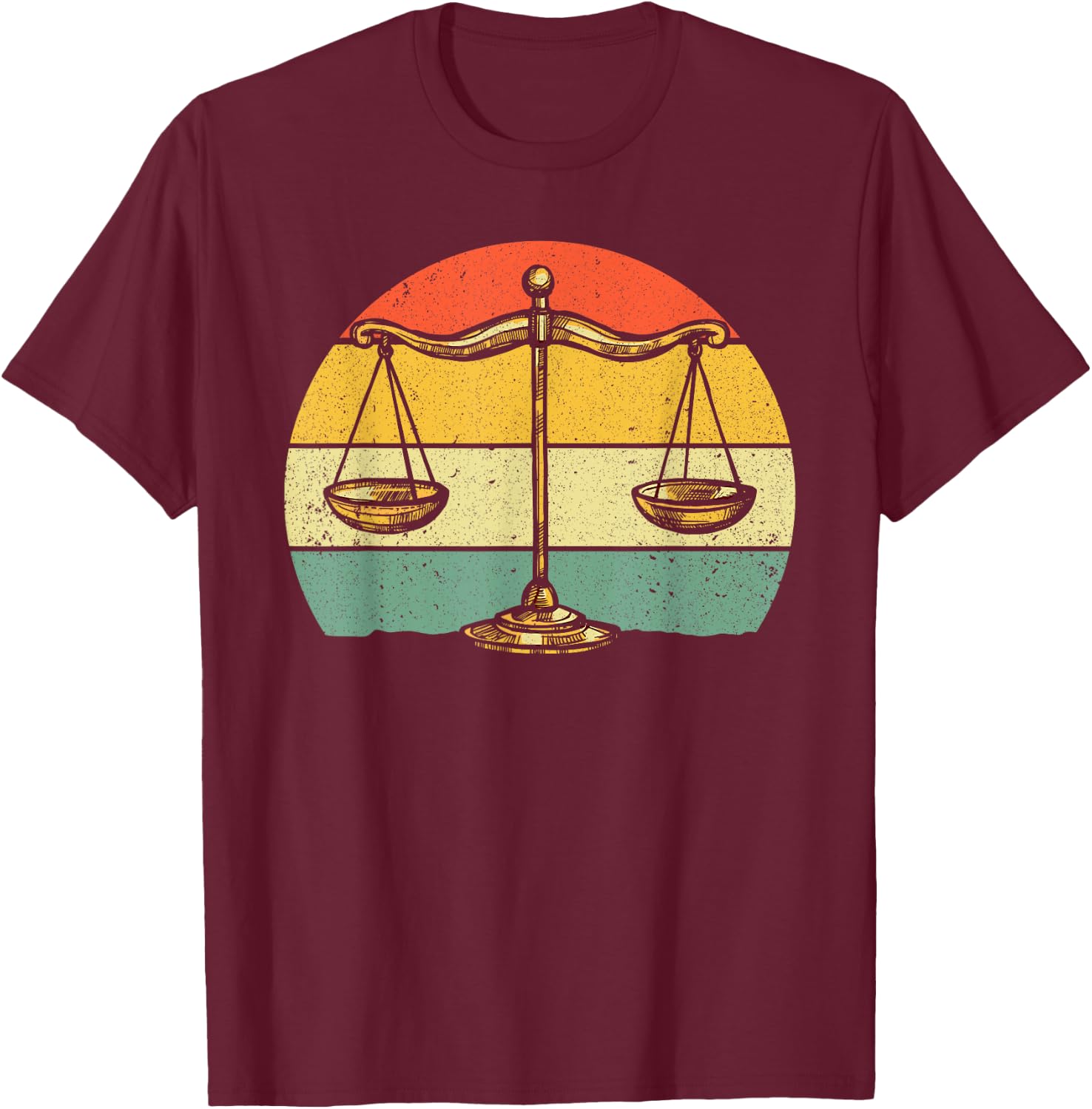 Funny Lawyer Design Women Paralegal Attorney Lovers T-Shirt - T-Shirt | Maroon