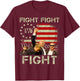 Trump Fight Fight Fight Trump Signals To Americans to Fight T-Shirt - T-Shirt | Maroon