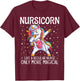Dabbing Unicorn Nursicorn Funny Nurse Gift women men CNA RN T-Shirt - T-Shirt | Maroon