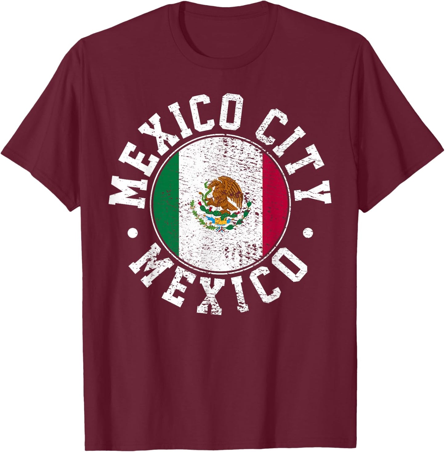 Mexico City T-Shirt - T-Shirt | Maroon
