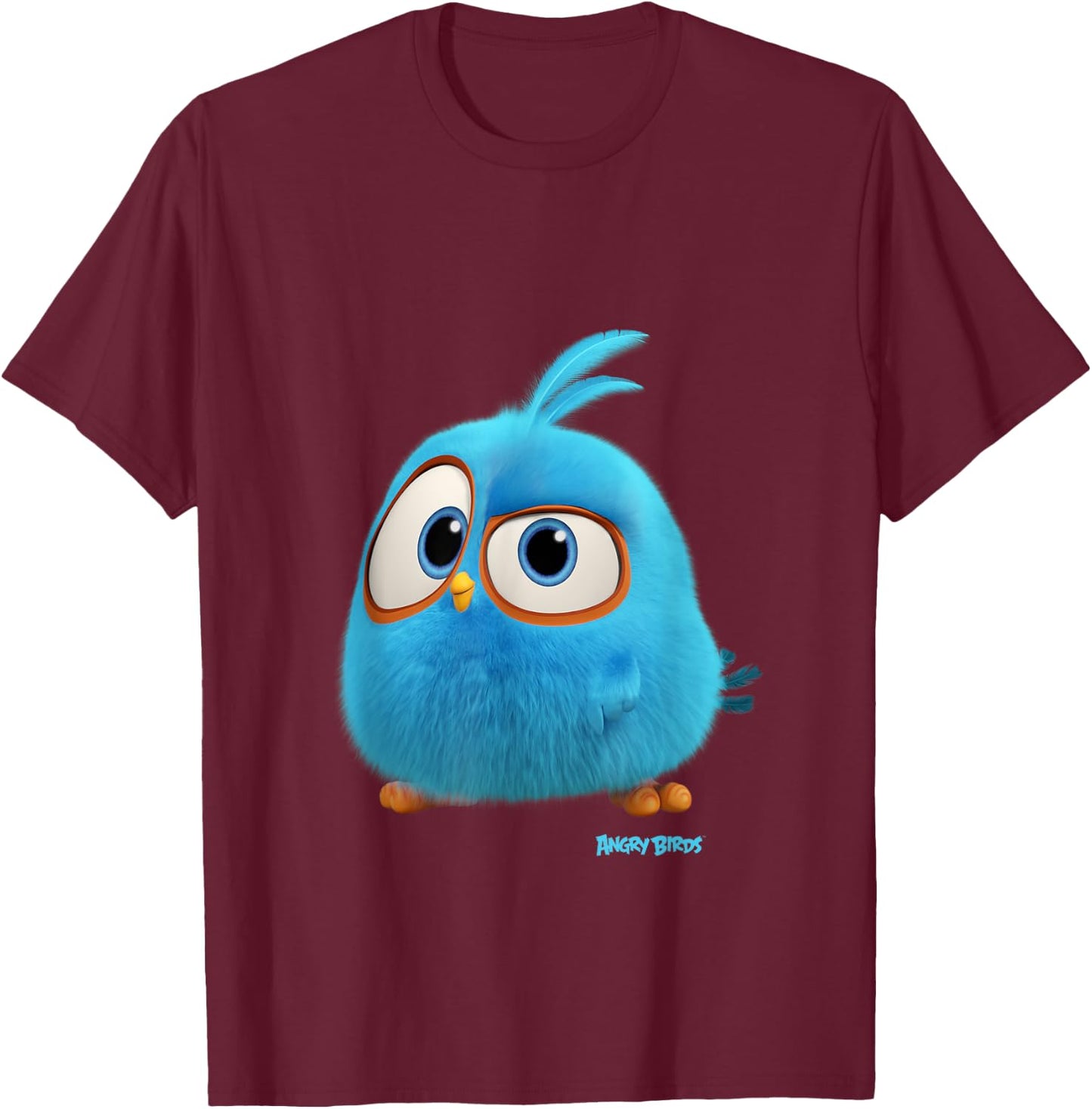 Angry Birds Blues Curious Hatchling Official Merchandise T-Shirt - T-Shirt | Maroon