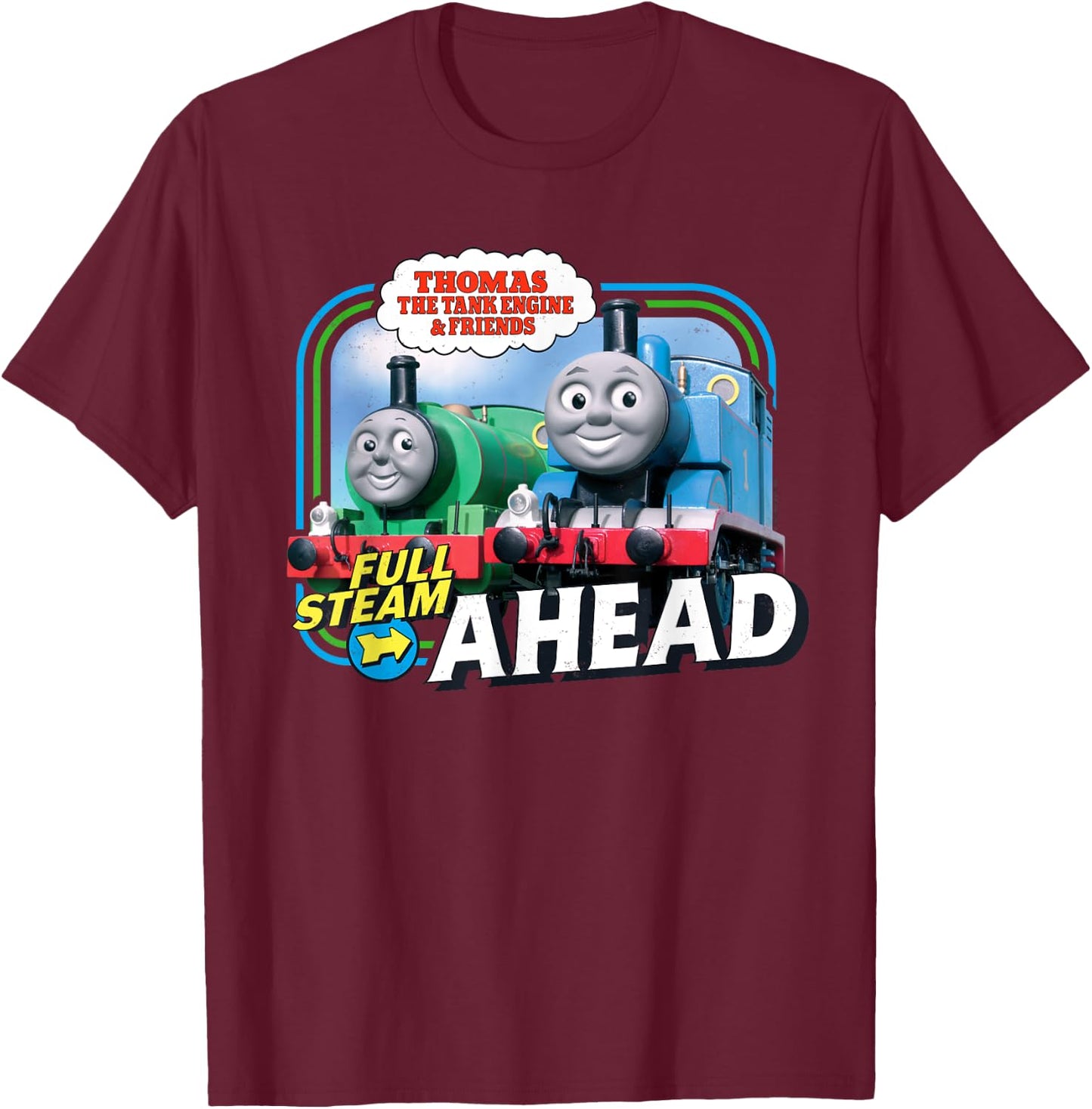Thomas & Friends Full Steam Ahead T-Shirt - T-Shirt | Maroon