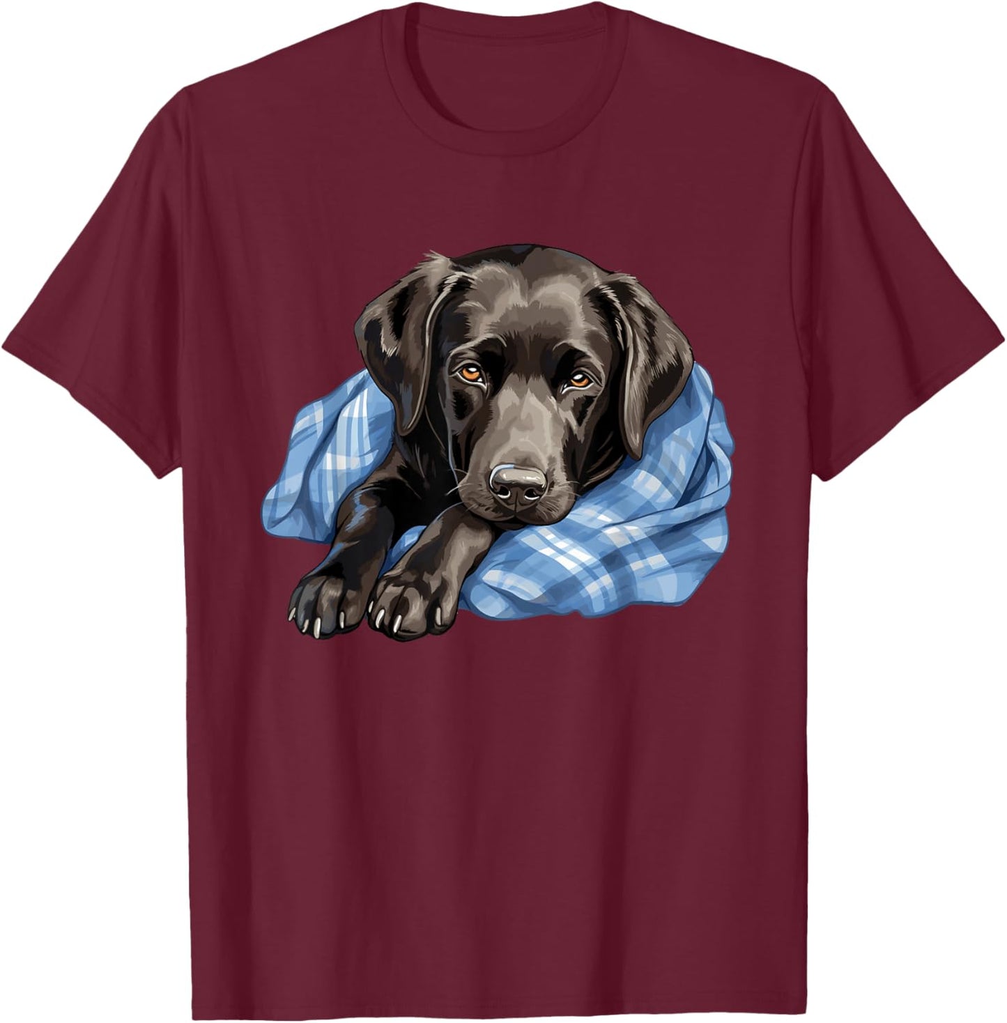 Süßer Hund Offizielles Schlafshirt Labrador Retriever Hunde T-Shirt - T-Shirt | Maroon