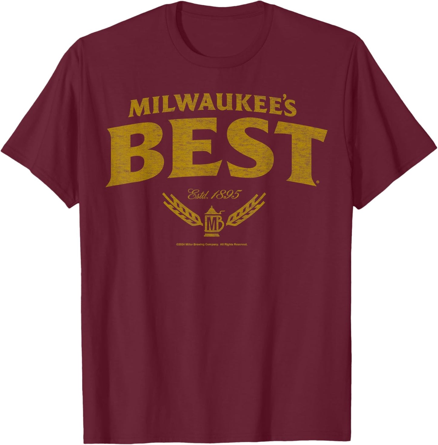 Milwaukee's Best Distressed T-Shirt - T-Shirt | Maroon