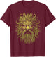 Sasquatch Nature Tree Beard Man T-Shirt - T-Shirt | Maroon