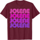 Jolene First Name Jolene Retro Vintage I Love 70s 80s Style T-Shirt - T-Shirt | Maroon