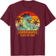 Class of 2026 Senior T Rex Funny Seniorsaurus Seniors 2026 T-Shirt - T-Shirt | Maroon
