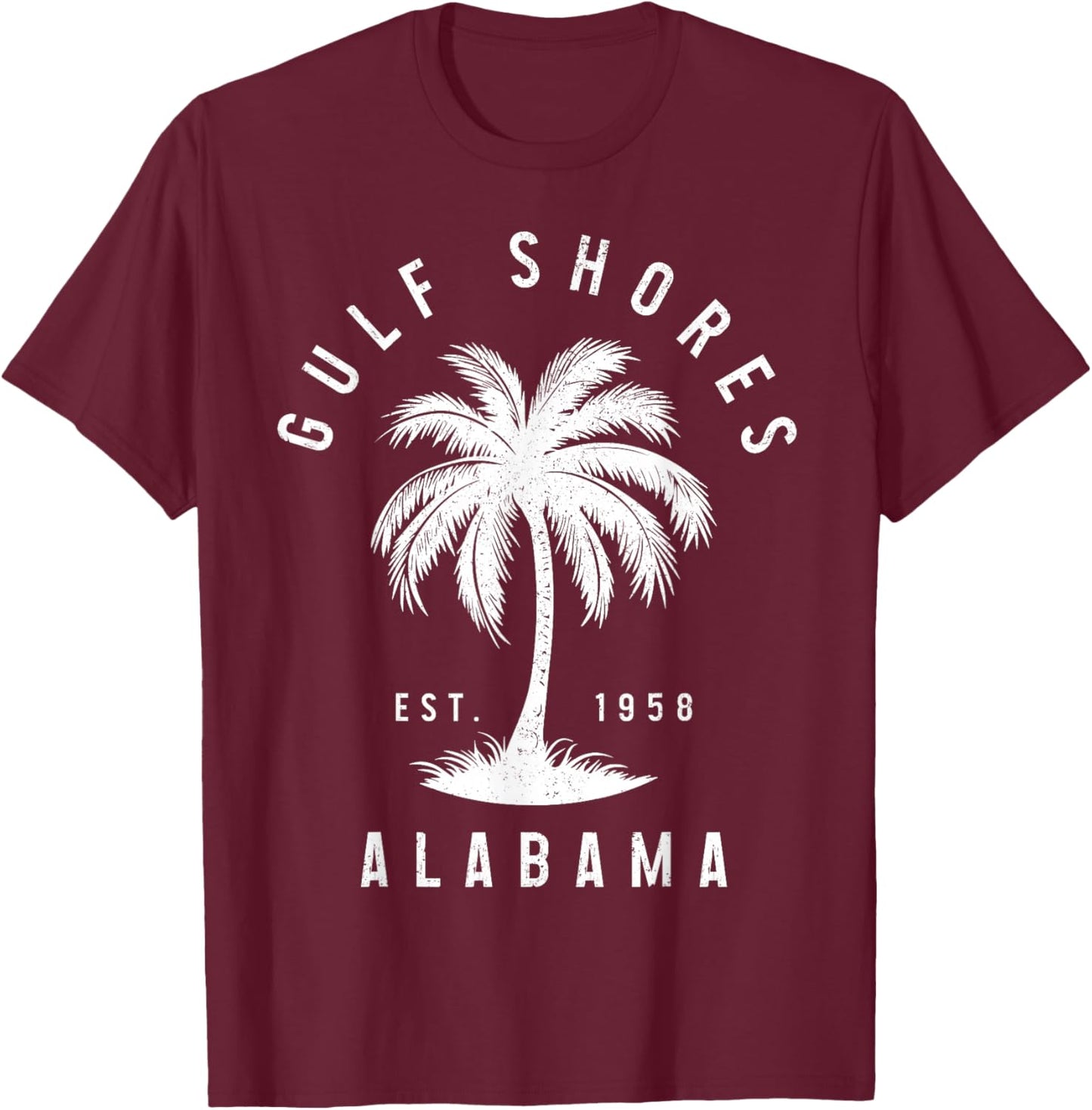 Gulf Shores Alabama T-Shirt - T-Shirt | Maroon