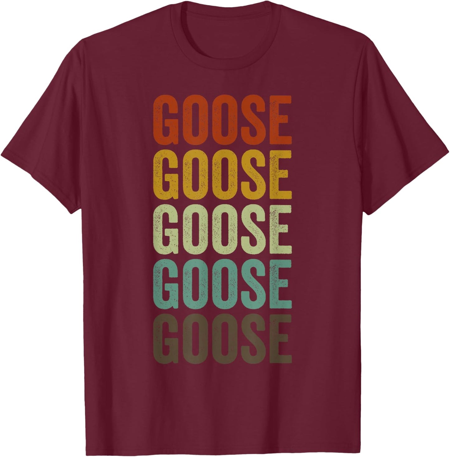 Goose Retro T-Shirt - T-Shirt | Maroon