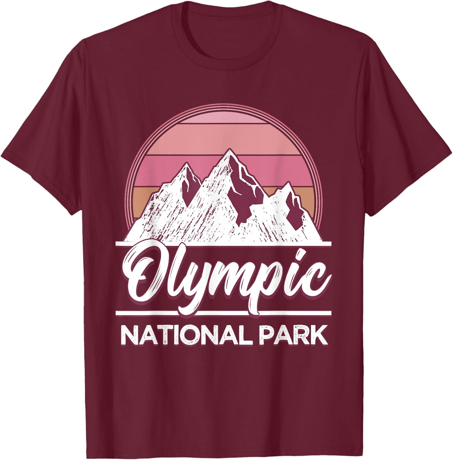 Olympic National Park T-Shirt - T-Shirt | Maroon