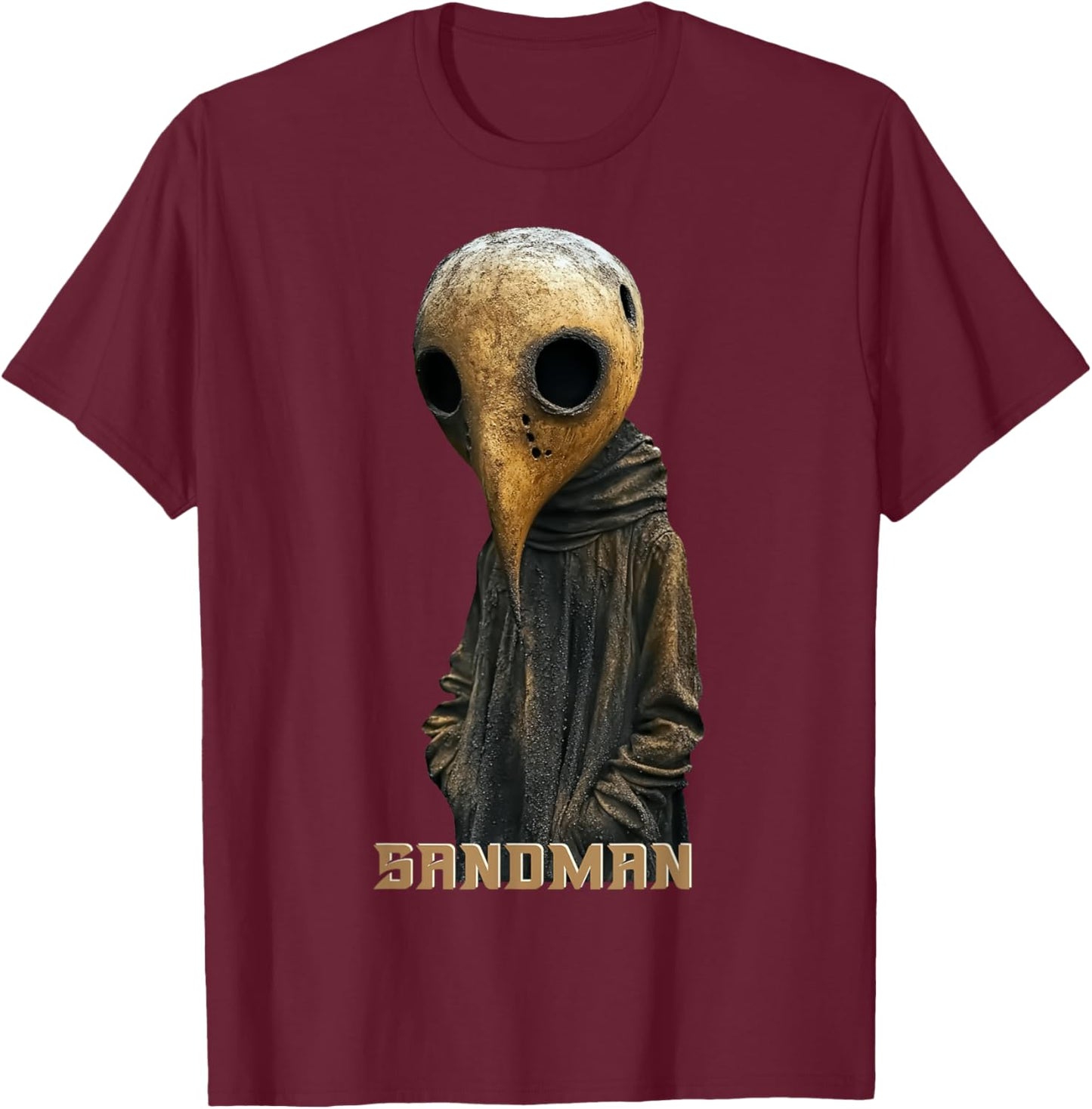 Sandman Mask Lord of Dreams Halloween Morpheus Comic Con T-Shirt - T-Shirt | Maroon