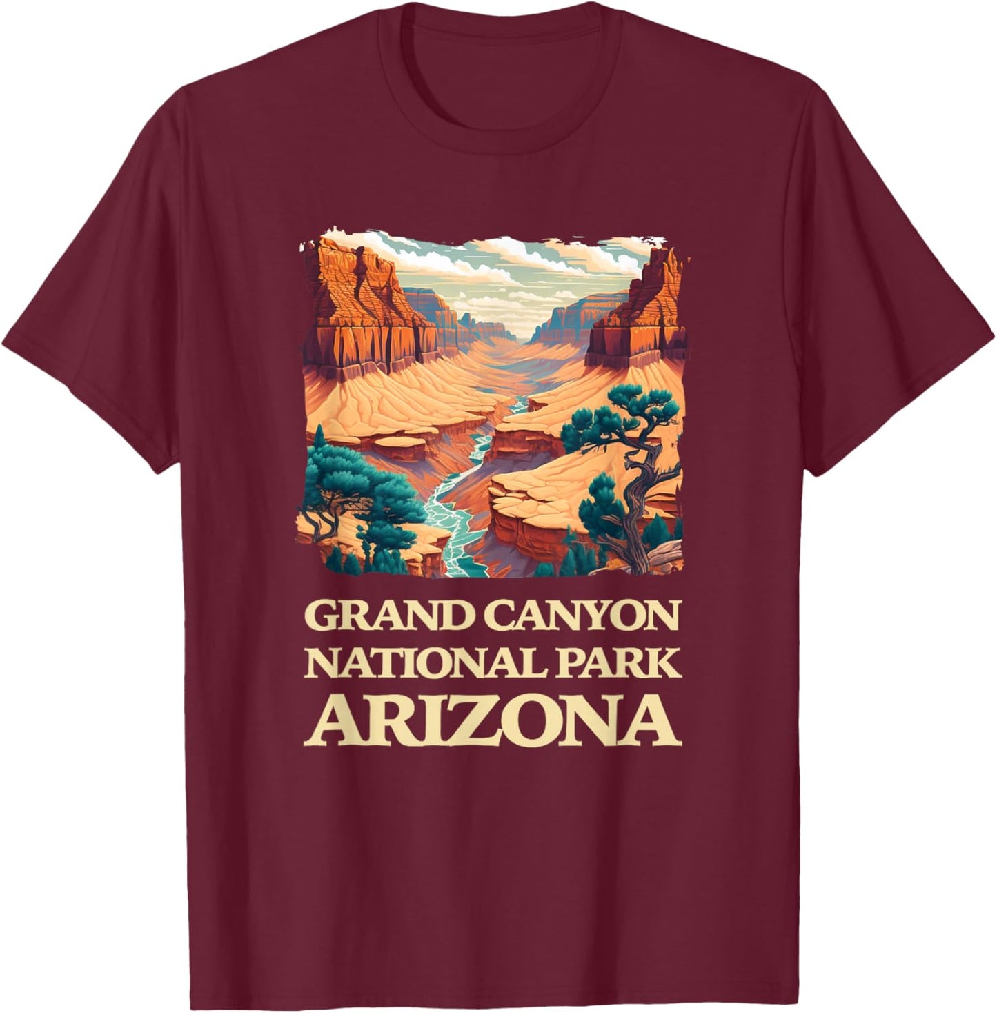 Grand Canyon T-Shirt - T-Shirt | Maroon