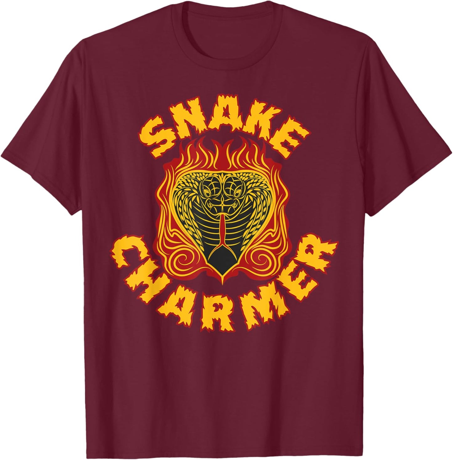 Snake Charmer T-Shirt - T-Shirt | Maroon