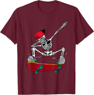 Cool Skateboarding Art Women Skateboard Skateboarder Small T-Shirt - T-Shirt | Maroon