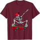 Cool Skateboarding Art Women Skateboard Skateboarder Small T-Shirt - T-Shirt | Maroon