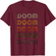Love Heart Doom Grunge Vintage Style Black Doom T-Shirt - T-Shirt | Maroon