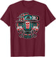 Northwest Pacific Haida Tlingit Native Raven Totem T-Shirt - T-Shirt | Maroon