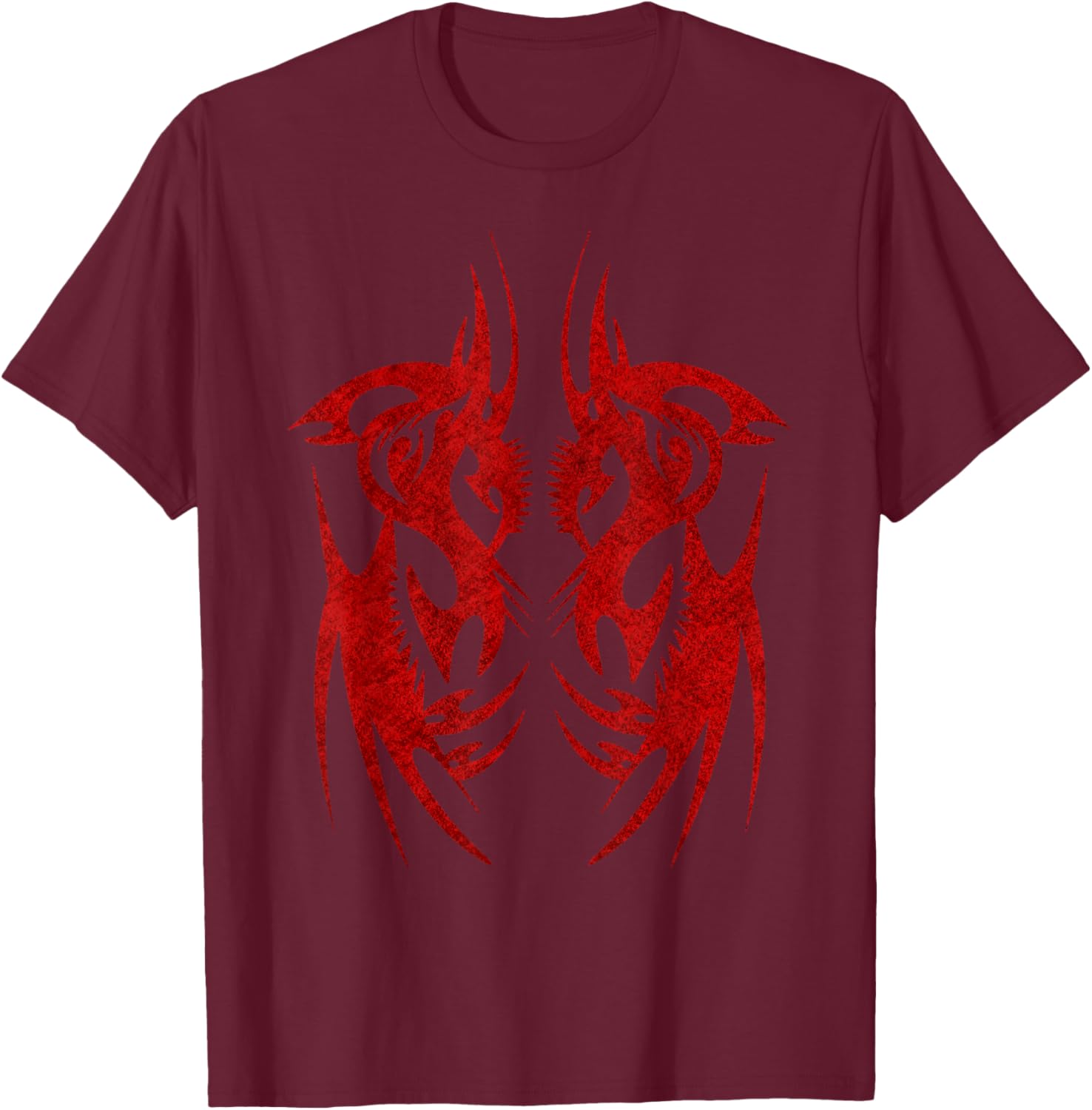 Maori Tribal Tattoo Polynesian Culture Pattern Art T-Shirt - T-Shirt | Maroon