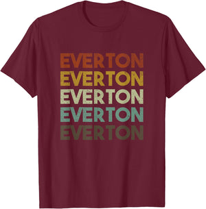 Retro Everton England T-Shirt - T-Shirt | Maroon