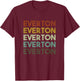 Retro Everton England T-Shirt - T-Shirt | Maroon