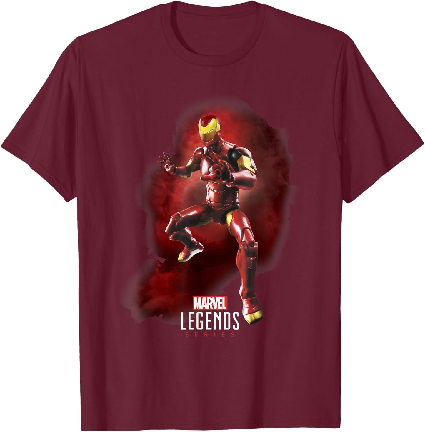 Marvel Legends Series Iron Man Portrait T-Shirt - T-Shirt | Maroon