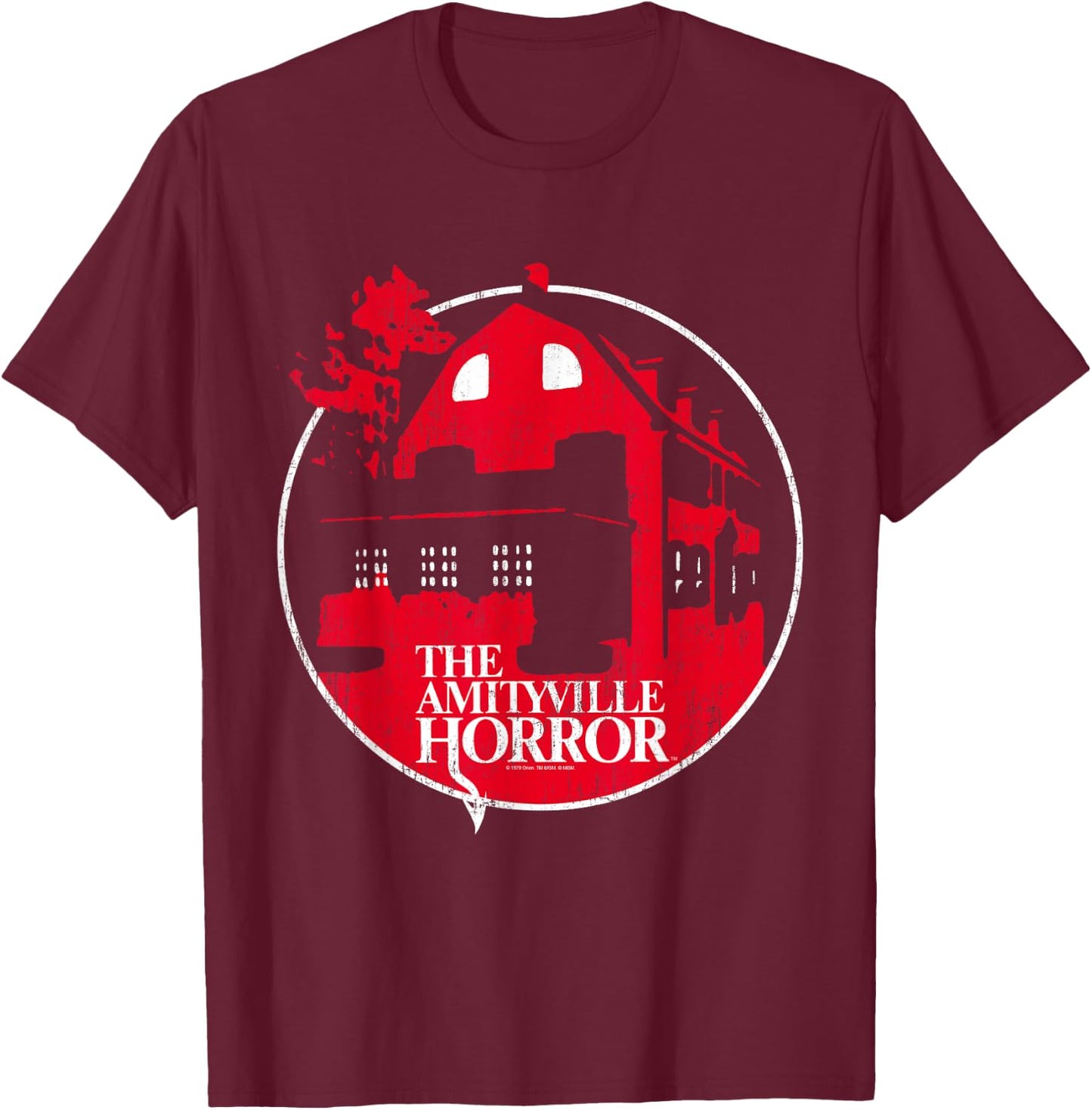 Amityville Horror Red House T-Shirt - T-Shirt | Maroon