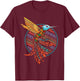 InGENIUS Native American Indian Day Shirts & Gifts Hummingbird Tribal Art Native American Indian Indigenous T-Shirt - T-Shirt | Maroon