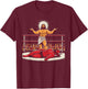 Jesus Wrestling Satan Funny Christian Humor Joke T-Shirt - T-Shirt | Maroon