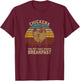 Vintage Chickens the Pet that Poops Breakfast Funny Farmer T-Shirt - T-Shirt | Maroon
