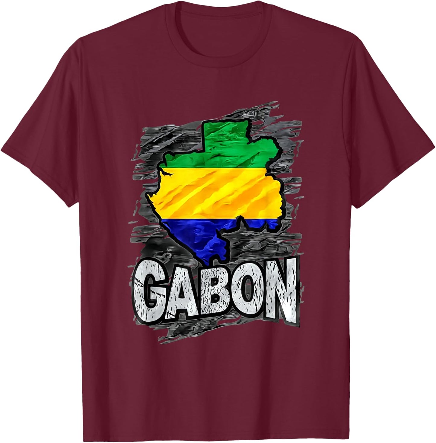 Gabon T-Shirt - T-Shirt | Maroon
