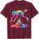 Ice cream Drip Football Sprinkles football drip T-Shirt - T-Shirt | Maroon