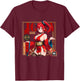 Waifu Sexy Anime Girl Couverture Page de Couverture Style Japonais T-Shirt - T-Shirt | Maroon